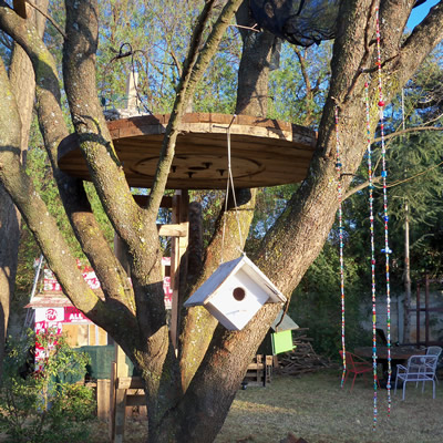 cable drum treehouse