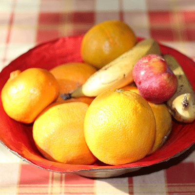 paper mache fruit bowl